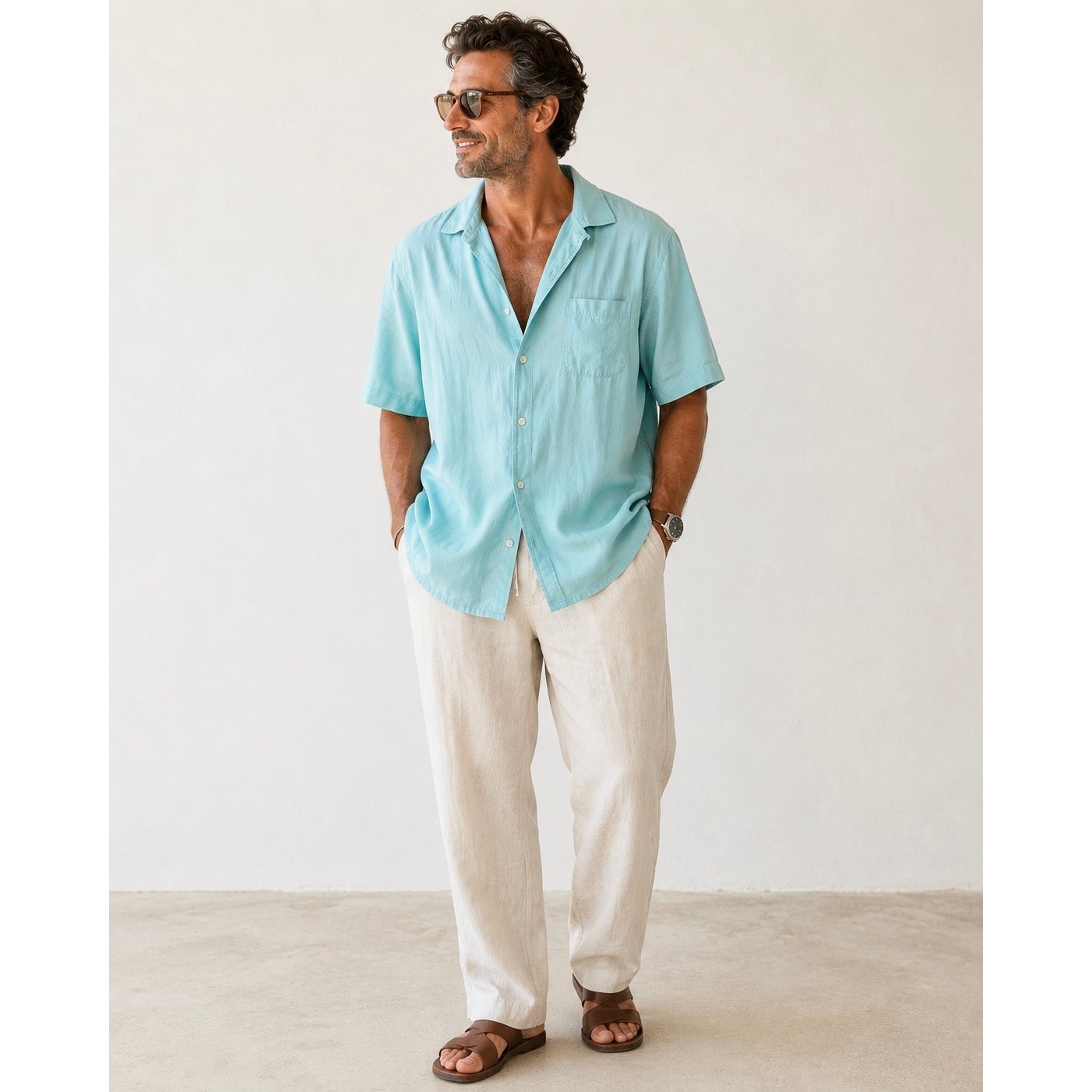 Tommy Bahama Catalina Twill 100% Silk Camp Shirt Blue Resort Island Old Money